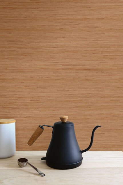 Shantung Silk 27 - Persimmon | Oranges Textures Wallpaper for Accent Wall, Office, and Nursery