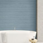 Shantung Silk 27 - Cambria | Blues Textures Wallpaper for Office, Entryway, and Hallway