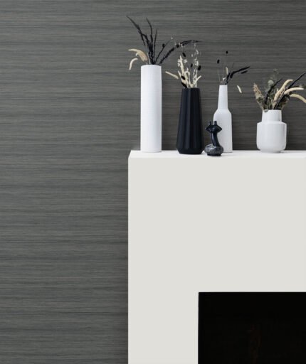 Shantung Silk 27 - Nickel | Grays Textures Wallpaper for Bedroom, Nursery, and Living Room