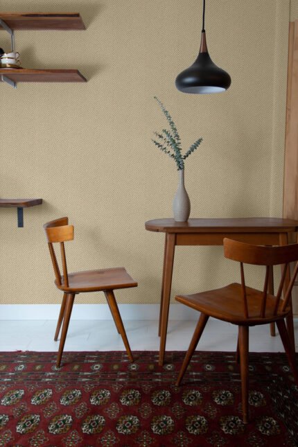 Caf 27 - Wicker | Warm Neutrals and Beiges Textures Wallpaper for Accent Wall, Hallway, and Living Room