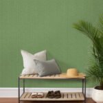 Seagrass Weave 27 - Green | Greens Textures Wallpaper for Dining Room, Accent Wall, and Nursery