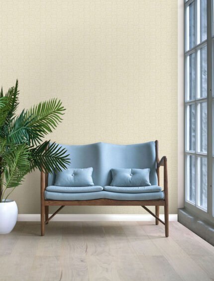 Seagrass Weave 27 - Twine | Warm Neutrals and Beiges Textures Wallpaper for Half Bath, Hallway, and Office