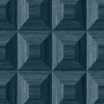 Squared Away 27 - Blue | Blues Geometrics Wallpaper for Office, Accent Wall, and Half Bath