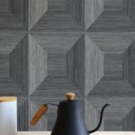 Squared Away 27 - Earl Gray | Grays Geometrics Wallpaper for Office, Accent Wall, and Living Room
