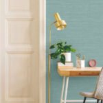 Sisal Hemp 27 - Gingko | Greens Textures Wallpaper for Dining Room, Powder Room, and Nursery