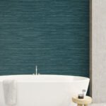 Sisal Hemp 27 - Palmetto | Blues Textures Wallpaper for Living Room, Nursery, and Entryway