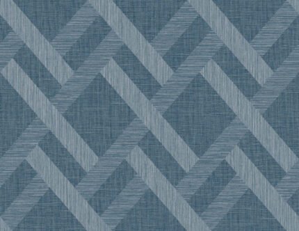 Trellis 27 - Nautical | Blues Geometrics Wallpaper for Office, Accent Wall, and Entryway