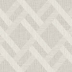 Trellis 27 - Abaca | Whites and Off Whites Geometrics Wallpaper for Office, Accent Wall, and Nursery