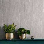 Tailor Made Vertical 27 - Earthen | Silvers and Pewters Textures Wallpaper for Half Bath, Office, and Bedroom