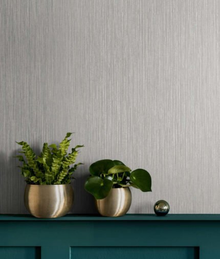 Tailor Made Vertical 27 - Earthen | Silvers and Pewters Textures Wallpaper for Half Bath, Office, and Bedroom