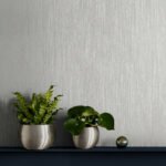 Tailor Made Vertical 27 - Wild Truffle | Silvers and Pewters Textures Wallpaper for Powder Room, Hallway, and Accent Wall