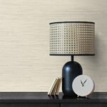 Silk 27 - Quiet Apricot | Whites and Off Whites Textures Wallpaper for Living Room, Kitchen, and Entryway