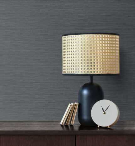 Silk 27 - Marengo | Blacks Textures Wallpaper for Living Room, Dining Room, and Accent Wall