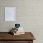 Silk 27 - Balmy Oak | Whites and Off Whites Textures Wallpaper for Powder Room, Bedroom, and Dining Room