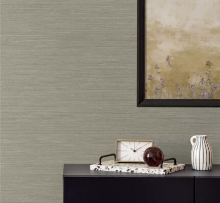 Sisal 27 - Rooibos | Browns and Taupes Textures Wallpaper for Accent Wall, Office, and Living Room