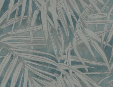 Witting | Blues Trees and Leaves Wallpaper for Kitchen, Half Bath, and Living Room
