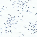 Navy Grey and White | Navys Animals, Birds and Insects Wallpaper for Nursery, Living Room, and Powder Room