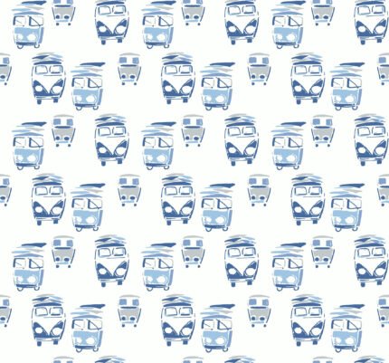 Navy Grey and White | Blues Novelty and Pop Culture Wallpaper for Entryway, Dining Room, and Powder Room