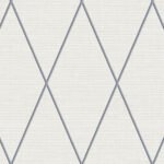 Diamond with Linen Texture | Grays Geometrics Wallpaper for Office, Accent Wall, and Hallway