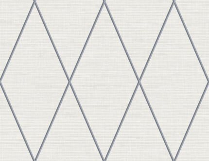 Diamond with Linen Texture | Grays Geometrics Wallpaper for Office, Accent Wall, and Hallway