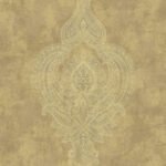 Gillingham - Toffee | Browns and Taupes Medallions Wallpaper for Bedroom, Nursery, and Powder Room
