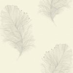 Galloway - Light Grey and Linen | Grays Trees and Leaves Wallpaper for Living Room, Bedroom, and Kitchen