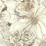 Lambton | Browns and Taupes Florals, Botanicals and Tropicals Wallpaper for Office, Kitchen, and Hallway