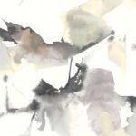 Langhorn | Silvers and Pewters Ikat, Shibori and Watercolor Wallpaper for Powder Room, Nursery, and Dining Room