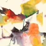 Langhorn | Multicolors Ikat, Shibori and Watercolor Wallpaper for Powder Room, Accent Wall, and Nursery