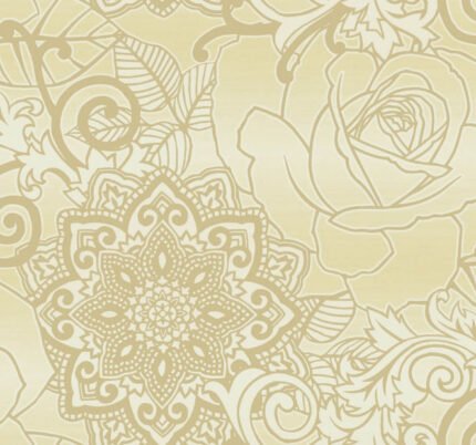 Tile Rose - Metallic Salted Caramel