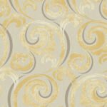 Gotham Scroll - Metallic Biscotti