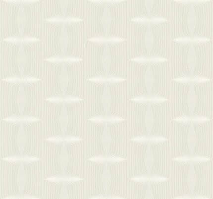Embossed Diamond - Metallic Chiffon and Lace | Whites and Off Whites Geometrics Wallpaper for Office, Accent Wall, and Bedroom