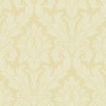 Floral Pom - Metallic Toasted Marshmallow | Warm Neutrals and Beiges Florals, Botanicals and Tropicals Wallpaper for Accent Wall, Office, and Kitchen