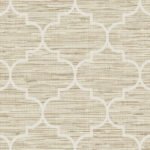 Lattice on Grasscloth | Coppers and Bronzes Textures Wallpaper for Kitchen, Bedroom, and Office