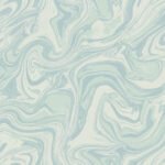 Studio Marble - Glass Slipper | Blues Abstracts Wallpaper for Accent Wall, Dining Room, and Hallway