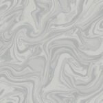 Studio Marble - LArgent | Silvers and Pewters Abstracts Wallpaper for Hallway, Half Bath, and Entryway