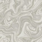 Studio Marble - Lumiere | Grays Abstracts Wallpaper for Hallway, Half Bath, and Kitchen