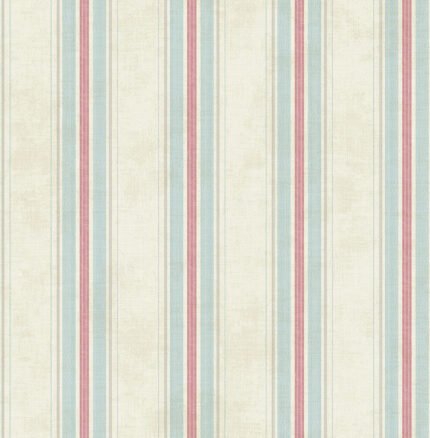 Vintage Stripe - Champagne Shimmer and Rose | Pinks Plaids, Checks and Stripes Wallpaper for Half Bath, Accent Wall, and Dining Room