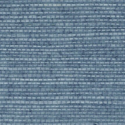 Natural Sisal | Blues Textures Wallpaper for Powder Room, Bedroom, and Half Bath