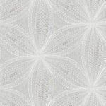Star Flower | Cool Neutrals Bohemian Wallpaper for Nursery, Living Room, and Office