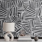 Alpi - Ash | Blacks Abstracts Wallpaper for Bedroom, Hallway, and Living Room