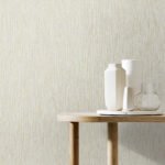 Verticale - Bleached Rice | Whites and Off Whites Textures Wallpaper for Entryway, Nursery, and Bedroom