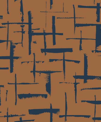 Incrociato - Autumn Sky | Oranges Abstracts Wallpaper for Entryway, Bedroom, and Hallway