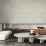 Plaza - Alaskan Skies | Grays Abstracts Wallpaper for Powder Room, Living Room, and Kitchen