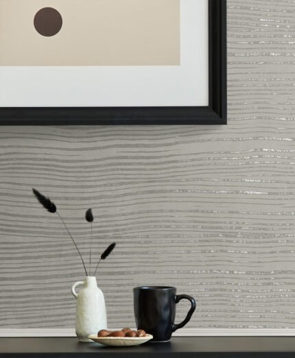 Livello - River Reflection | Grays Textures Wallpaper for Kitchen, Entryway, and Hallway