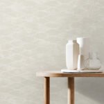 Piccola - Blizzard | Whites and Off Whites Geometrics Wallpaper for Office, Accent Wall, and Powder Room