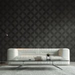 Quatrefoil - Shale | Browns and Taupes Geometrics Wallpaper for Office, Accent Wall, and Half Bath