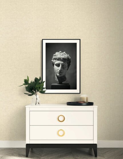 Gatsby - Butter Milk | Whites and Off Whites Textures Wallpaper for Nursery, Living Room, and Bedroom