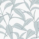 Cordila - Blue Jade | Aquas and Teals Florals, Botanicals and Tropicals Wallpaper for Living Room, Bedroom, and Dining Room