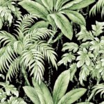 St Andrew - Lush | Greens Florals, Botanicals and Tropicals Wallpaper for Office, Hallway, and Half Bath